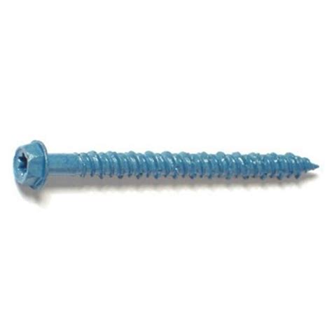 Torquemaster 51208 0.19 x 2.25 in. Star Hex Head Masonry Screw - 100 Pack - Walmart.com