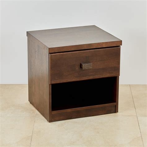 Buy Takeshi Bed Side Table with Drawer - Brown from Home Centre at just ...