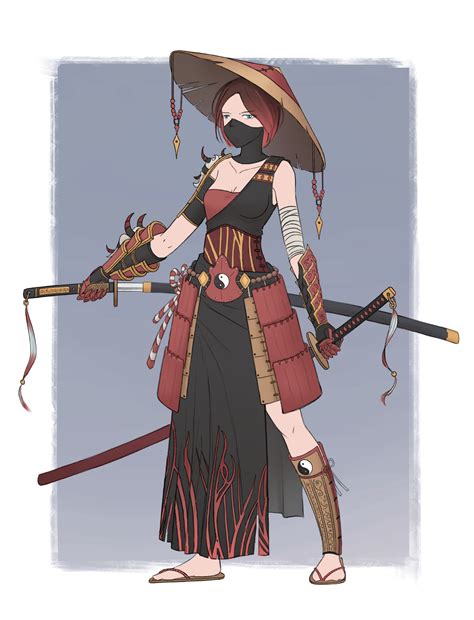 ArtStation - Character Design_01 Samurai girl | Character design girl ...