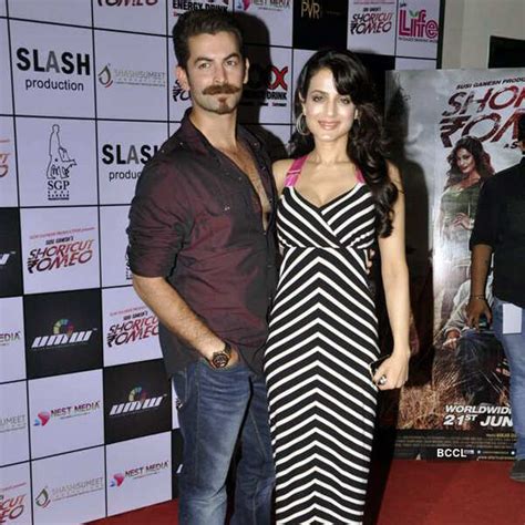 Neil Nitin Mukesh and Ameesha Patel pose together at the premiere of ...