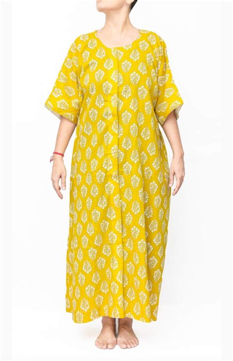 VELCRO FRONT OPEN NIGHTDRESSS – Ashima Bhan
