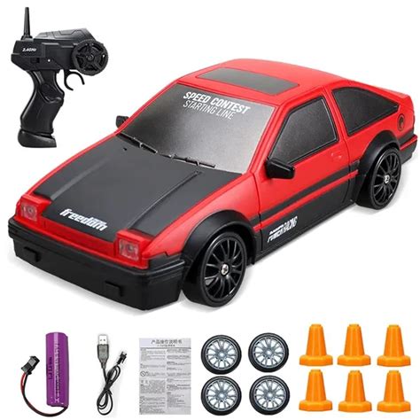 Kidology Rc Drift Remote Control Car 1:24 Scale, 20Kmph High-Speed, 4Wd ...