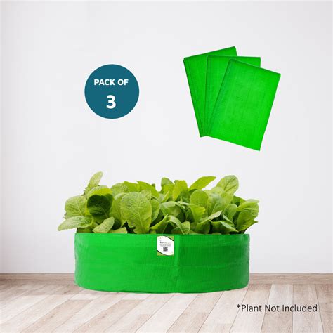 OrganicBazar 18x6 Grow Bag for Leafy Vegetables, Premium HDPE 260 GSM,