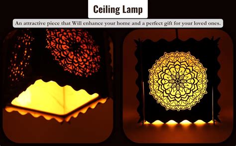 VAH- Kya Bat Hai !! Mandala Ceiling Lamp Wall Art Décor, Ceiling Lamp ...