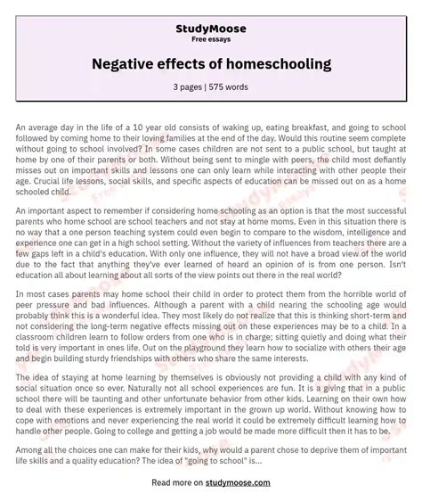 Addressing The Negative Effects Of Homeschooling On Socialization