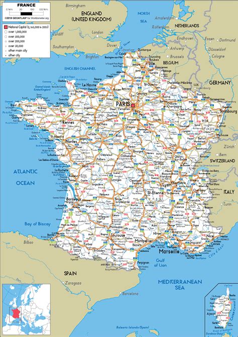 France Map (Road) - Worldometer
