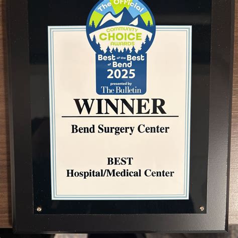 Bend Surgery Center | Bend Surgery Center Named Best of Bend 2025