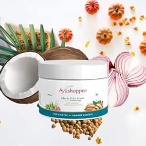 Ayushoppee methi Hair Mask withMethi, methi oil,Narikel,Hibiscus,erand ...