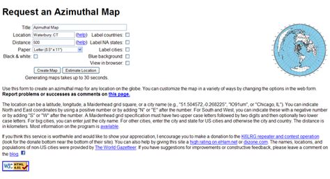 Image result for Azimuthal Projection Map Ham Radio