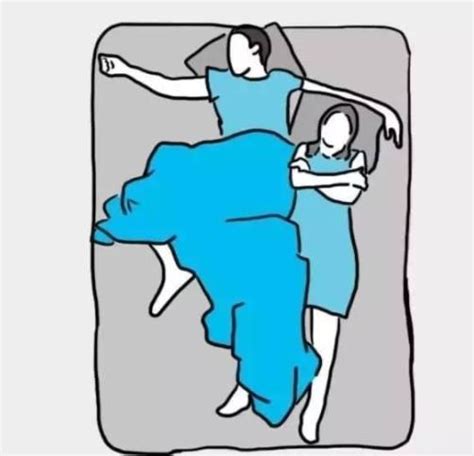 床上的十种姿势图片：10种夫妻睡姿感情一目了然_知秀网
