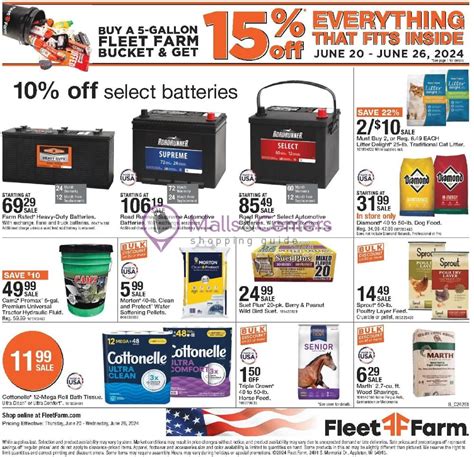 Fleet Farm Weekly ad valid from 06/20/2024 to 06/26/2024 - MallsCenters