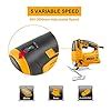 INGCO Jig Saw, Corded Saw, 570W | 800-3000rpm | 4 Step Pendulum ...