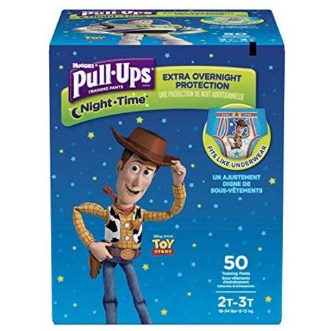 Pañales de entrenamiento Pull-Ups 2T 3T de noche -50 pzas