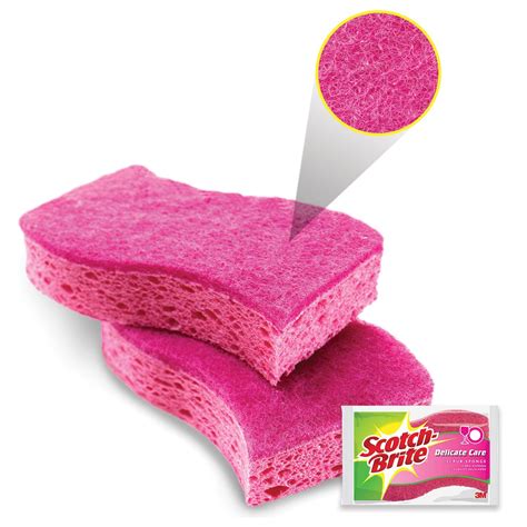 Amazon.com: Scotch-Brite Delicate Care Scrub Sponge, 1 Sponge (445 ...
