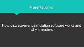 Discrete Event Simulation Software Industry Demo 的图像结果