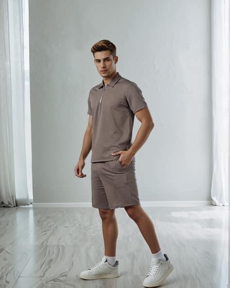 Buy Grey Co-ord Sets for Men by Shein Online | sheinindia.in