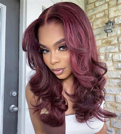 Pin by curlluxe🌀 on HAIR | Hair color burgundy, Pretty hair color, Deep ...