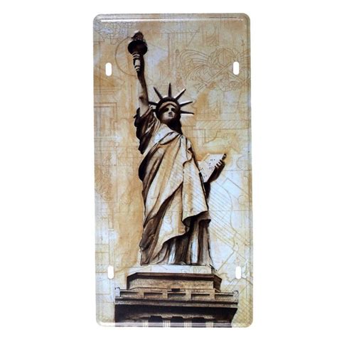 Number Plates wall sign - Statue of Liberty — eazy wagon