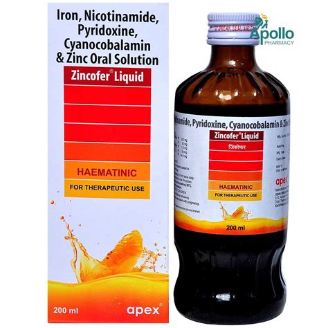 Zincofer Syrup | Uses, Side Effects, Price | Apollo Pharmacy