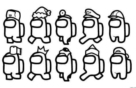 Drawing Among Us Coloring Pages