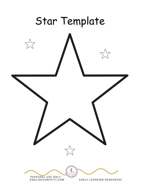 Star Template Printable {Free} – English Confetti