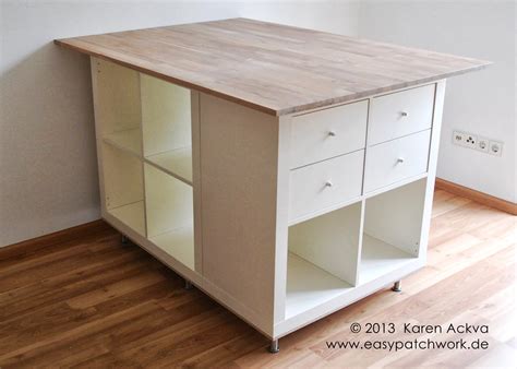 Cutting table (extra large) with lots of practical storage