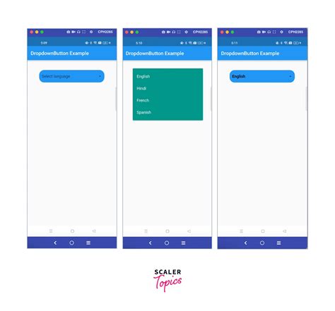 Drop-Down Button Flutter 的图像结果