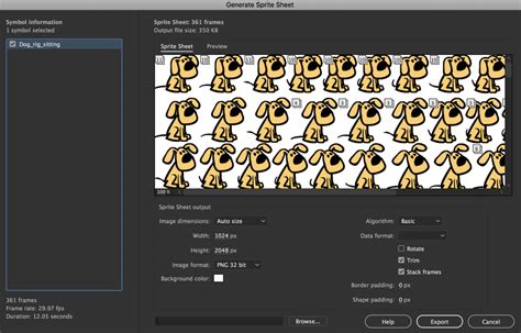 Creating Sprites 的图像结果