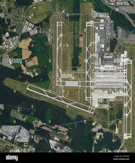 aerial photo map of Washington Dulles International Airport, Virginia ...