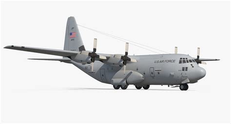 Lockheed C 130 Hercules US Military Transport Aircraft 3D model | 3D ...