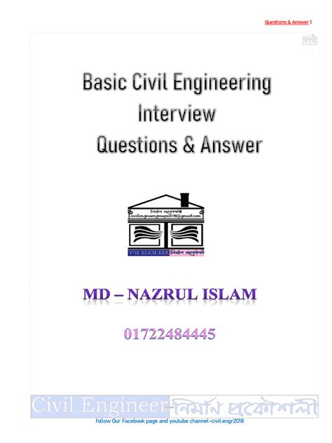 Civil Engineering Basic Interview Questions P1 的图像结果