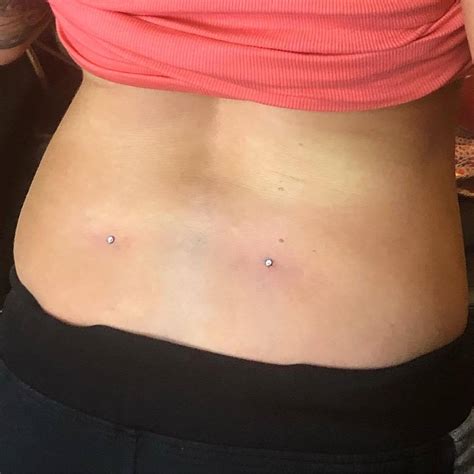 Microdermal Back Dimple Piercing