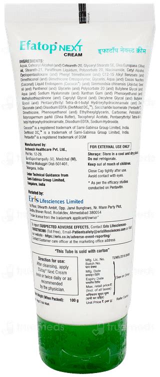 Efatop Next Cream 100 Gm - Uses, Side Effects, Dosage, Price | Truemeds