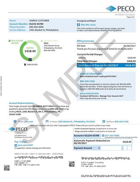 How to Read Your Utility Bill: PECO Energy (PA)