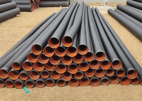 Double Wall Corrugated Pipes - SN8 400mm HDPE Gemini Double Wall ...