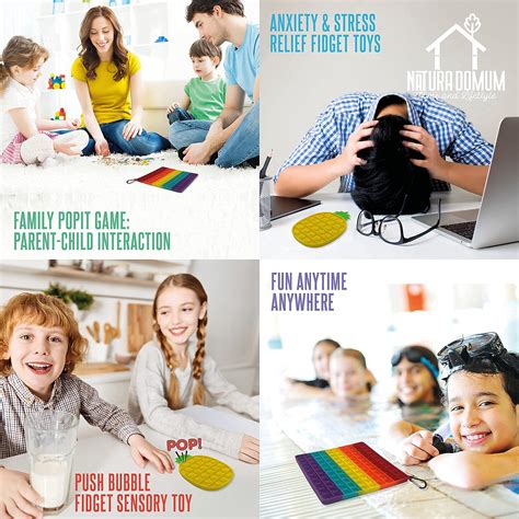 Buy Natura Domum Poppet Fidget Toy, Pineapple Pop It & Giant Pop It ...