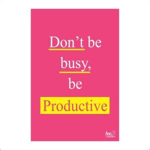 Motivational and Inspirational wall Posters Be Productive Paper Print ...