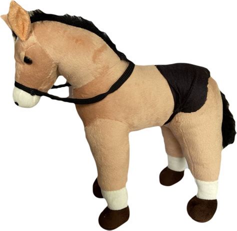 GS KIDZ Soft Plush Stuffed Animal Standing Horse Soft Toy for Kids ...