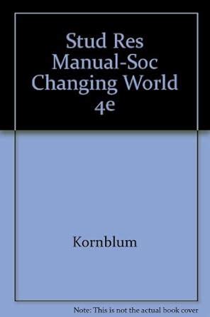 Buy Student Resource Manual to Accompany Soc Book Online at Low Prices ...