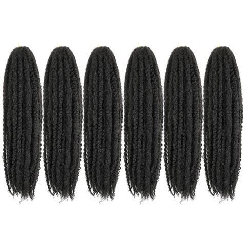 Buy Callia Marley Hair For Twists 6 Packs Marley braiding Hair 18 Afro ...