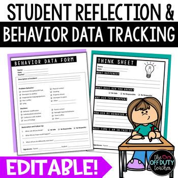 Image result for PBIS Behavior Reflection Sheet