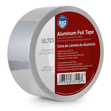 Intertape Polymer Group 9201 Foil Tape, 1.5mil, 2-Inch x 30-Yard ...