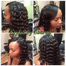 Crinkle Hairstyles by Partial Sew In With Crinkle Curls Crinkly Hair Black Crinkle Hairstyles