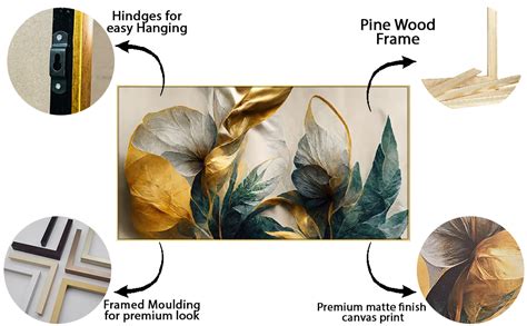 DEKORSTATION Canvas Floral Painting for Bedroom Living Room Wall ...