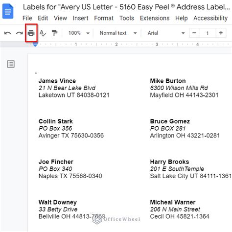 Image result for How to Print Mailing Labels