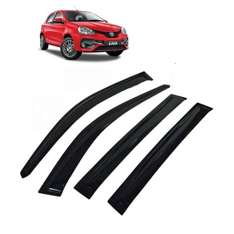 Buy Car Door Visor Black And Chrome Line