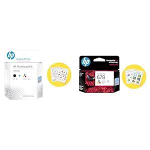 HP Black/Tri-Color Printhead Kit 3JB06AA Deskjet 5800 Series : Amazon ...