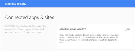 Enable Less Secure Apps 的图像结果