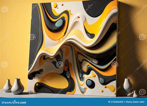 Nature-Inspired Digital Art - Organic Shapes and Harmonious Colors Stock Illustration ...