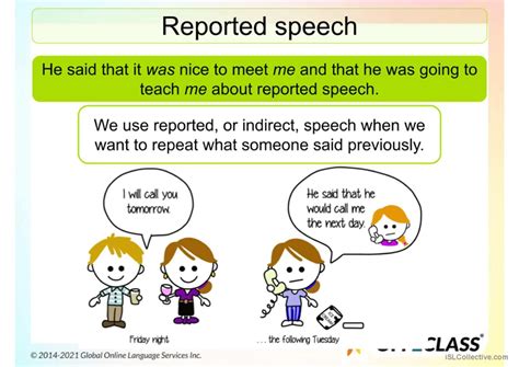 Image result for Reported Speech Tutorial
